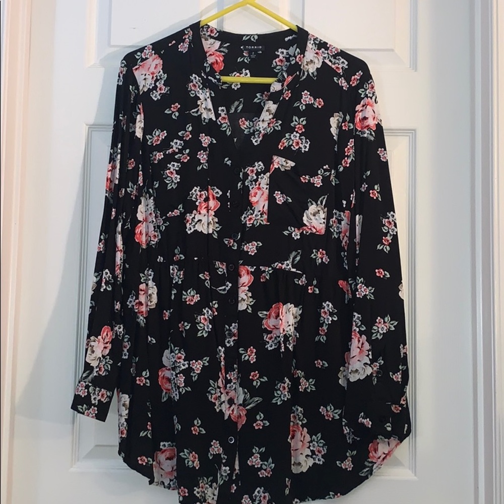 Torrid Baby Doll Blouse